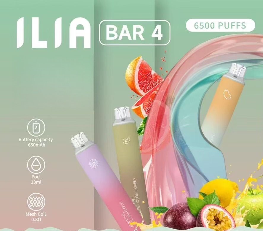 ILIA BAR 4 哩啞一次性拋棄式電子煙|6500口大容量