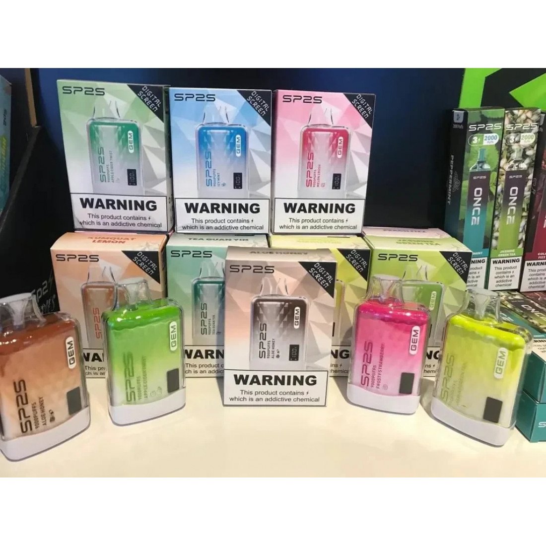 SP2S GEM 9000 Puffs SP2s拋棄式一次性電子煙:圖片 3