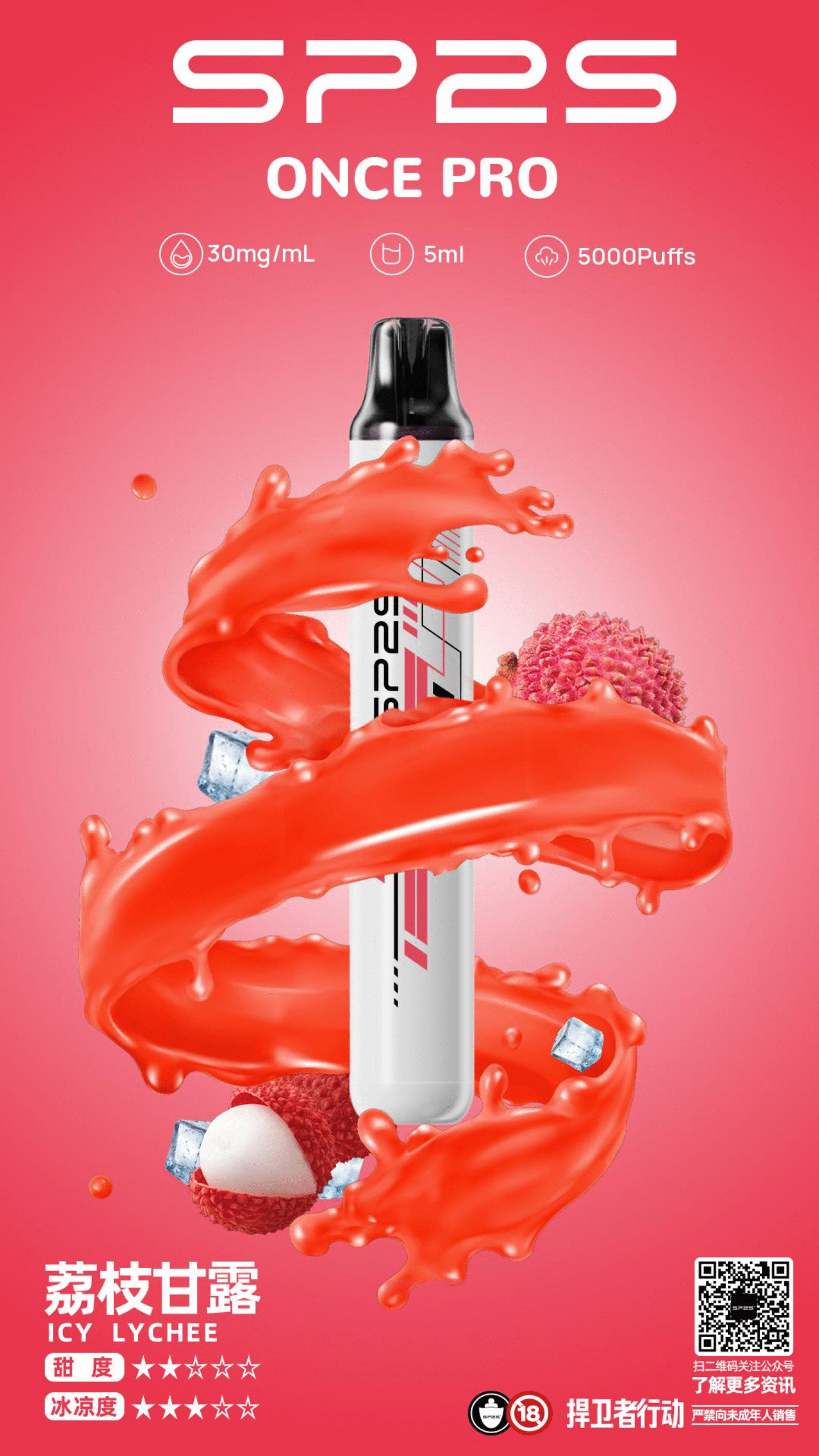 SP2S Once Pro 5000口一次性|抛棄式電子煙#台灣現貨#:圖片 2