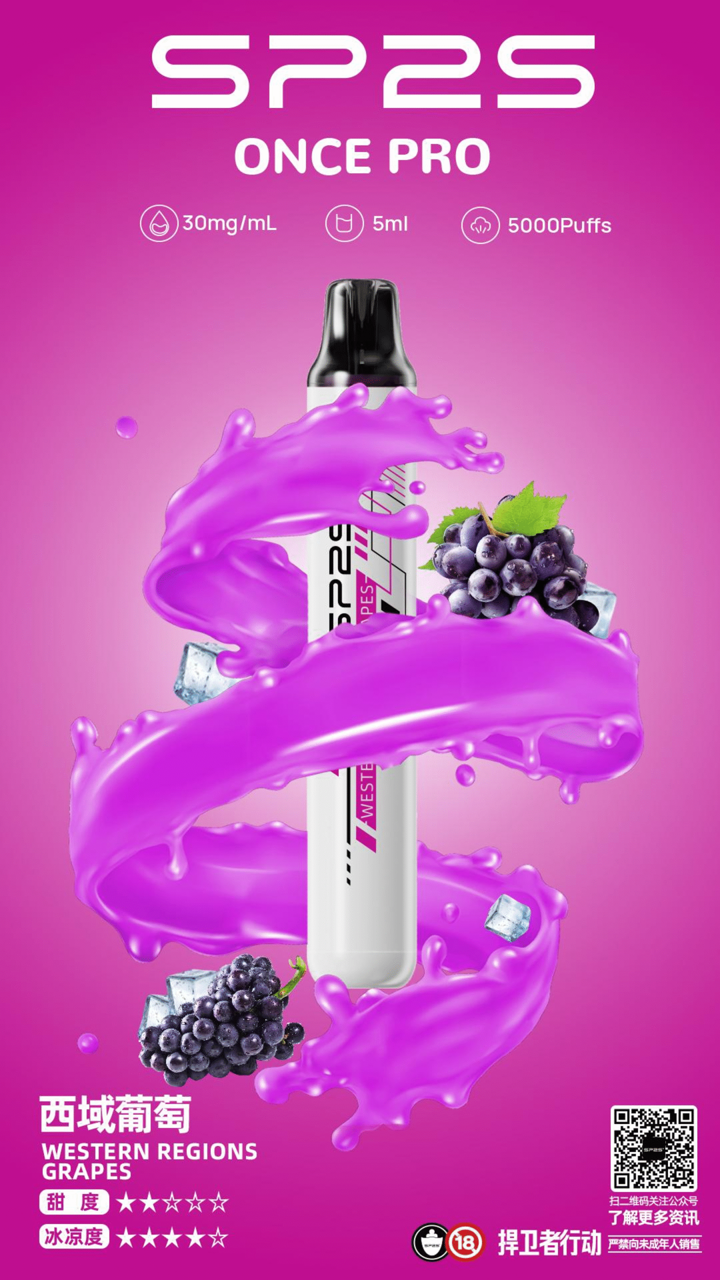 SP2S Once Pro 5000口一次性|抛棄式電子煙#台灣現貨#:圖片 7